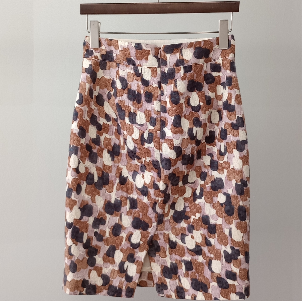 J Crew Multi-color Brushed Pencil Skirt